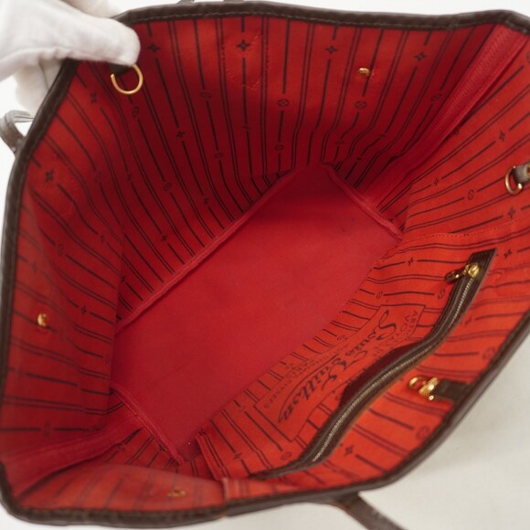 LOUIS VUITTON Brown Damier Neverfull MM Tote Bag - Picture 4 of 16